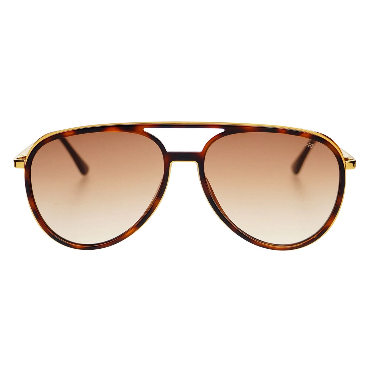 Fulton Aviator Sunglasses in Brown Tortoise