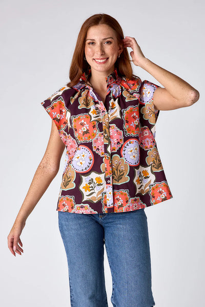 Billie Blouse in Stamp