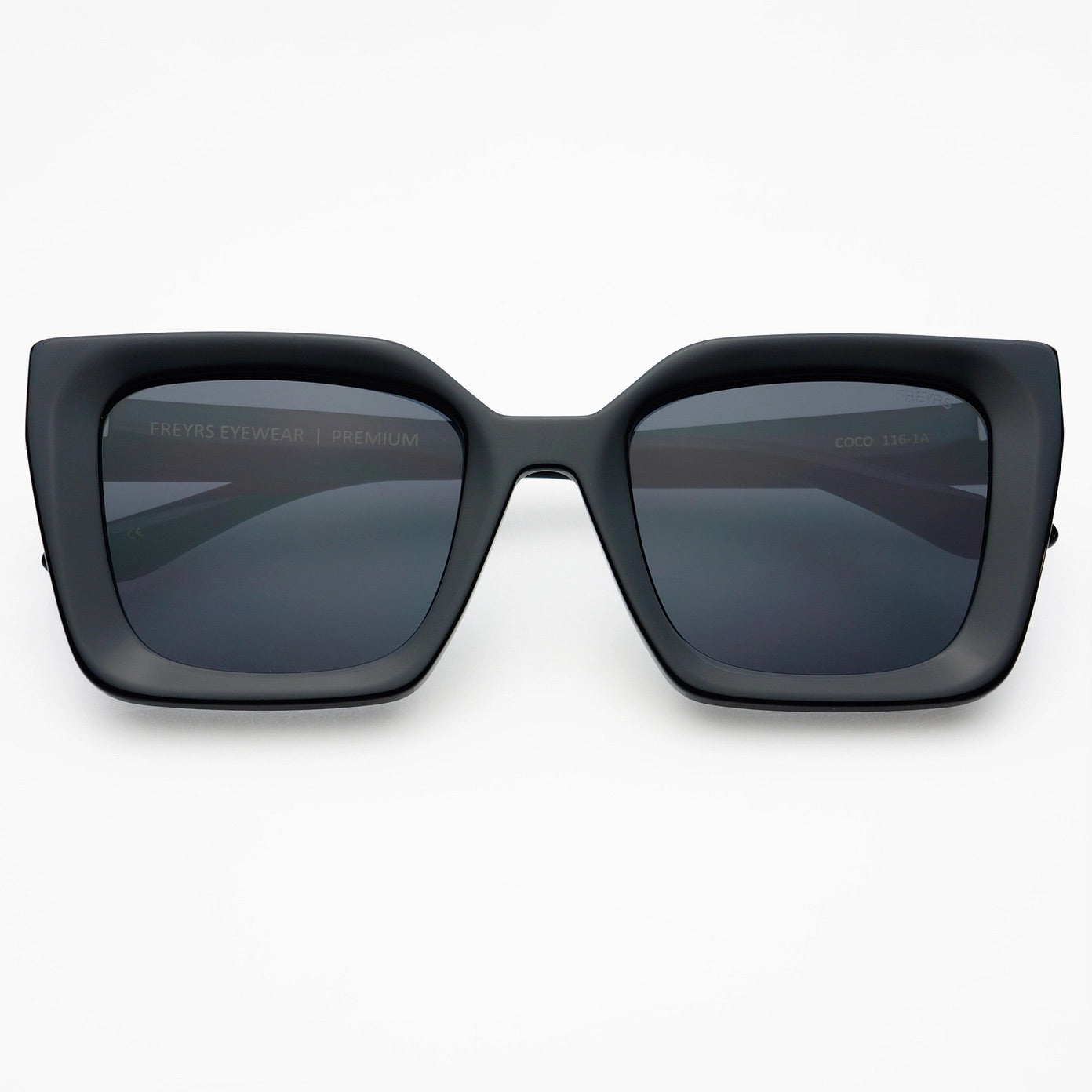 Coco Acetate Sunglasses in Black