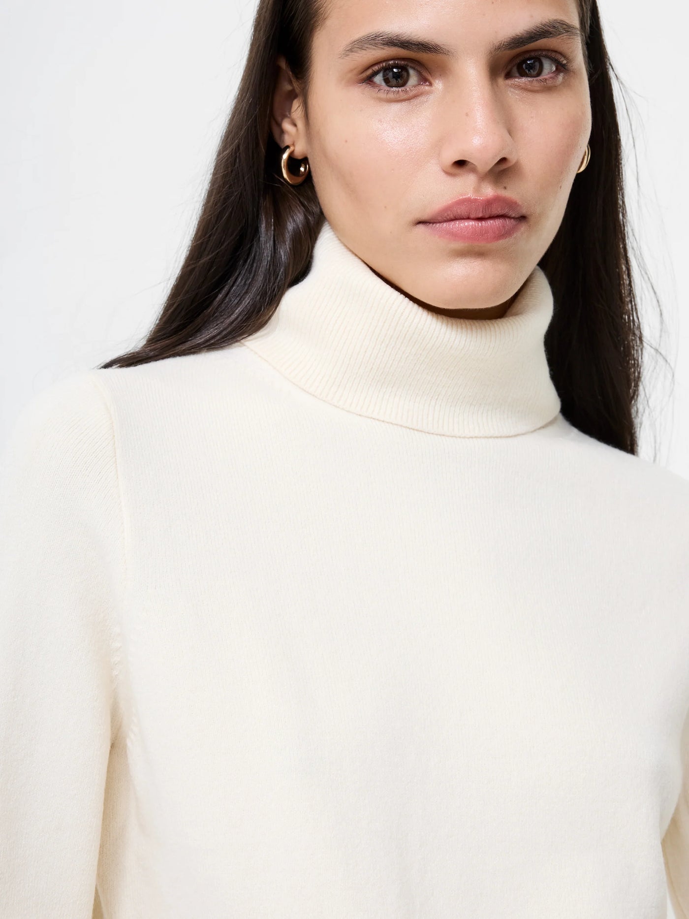 Babysoft Turtleneck Sweater in Porcelain Cream