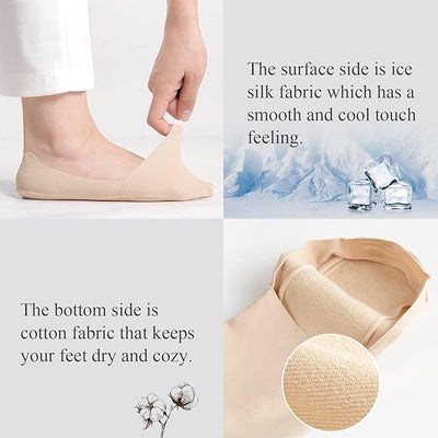 No Show Socks in Nude