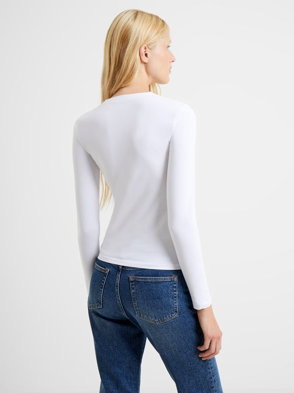 Rallie Top in White