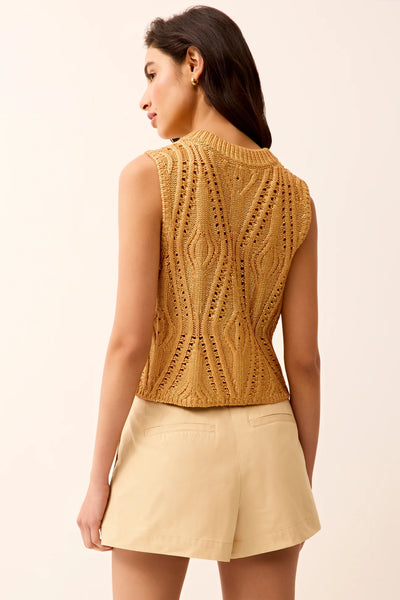 Mcguire Top in Gold