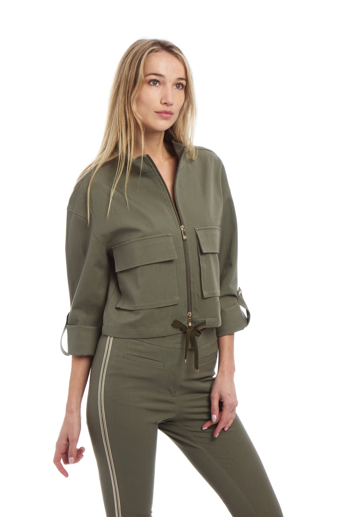 Safari Anorak Crop Jacket in Fatigue