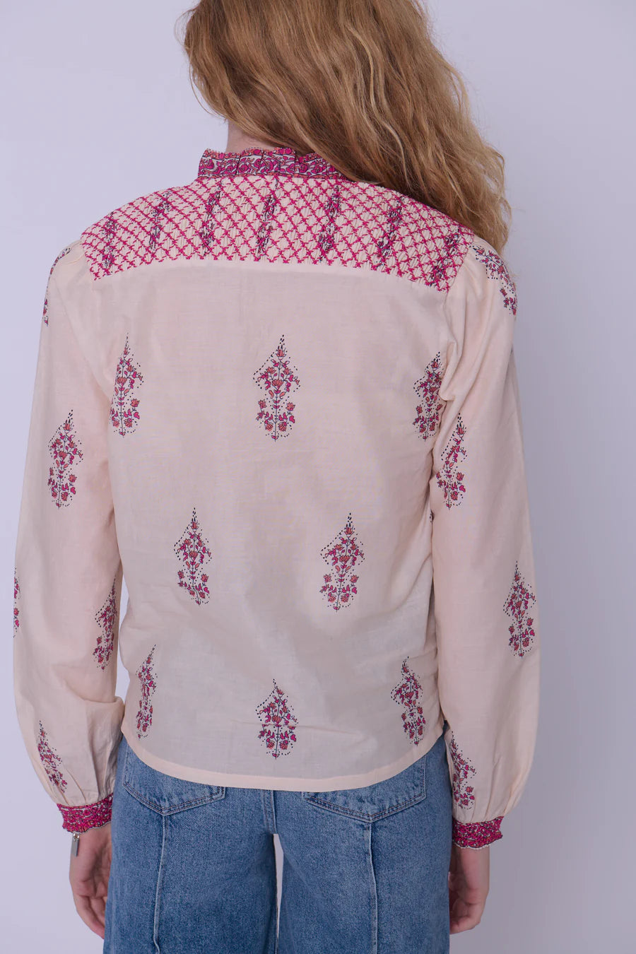 Quincy Top in Jaqueline Print Pink