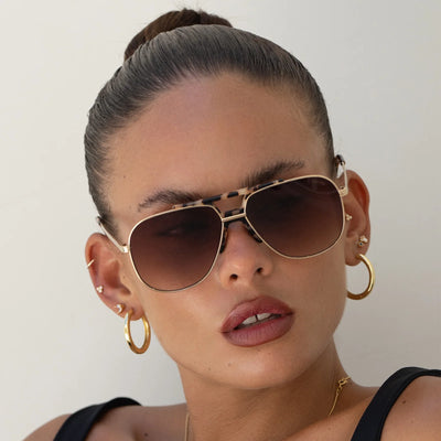 Logan Sunglasses in Brown Tortoise