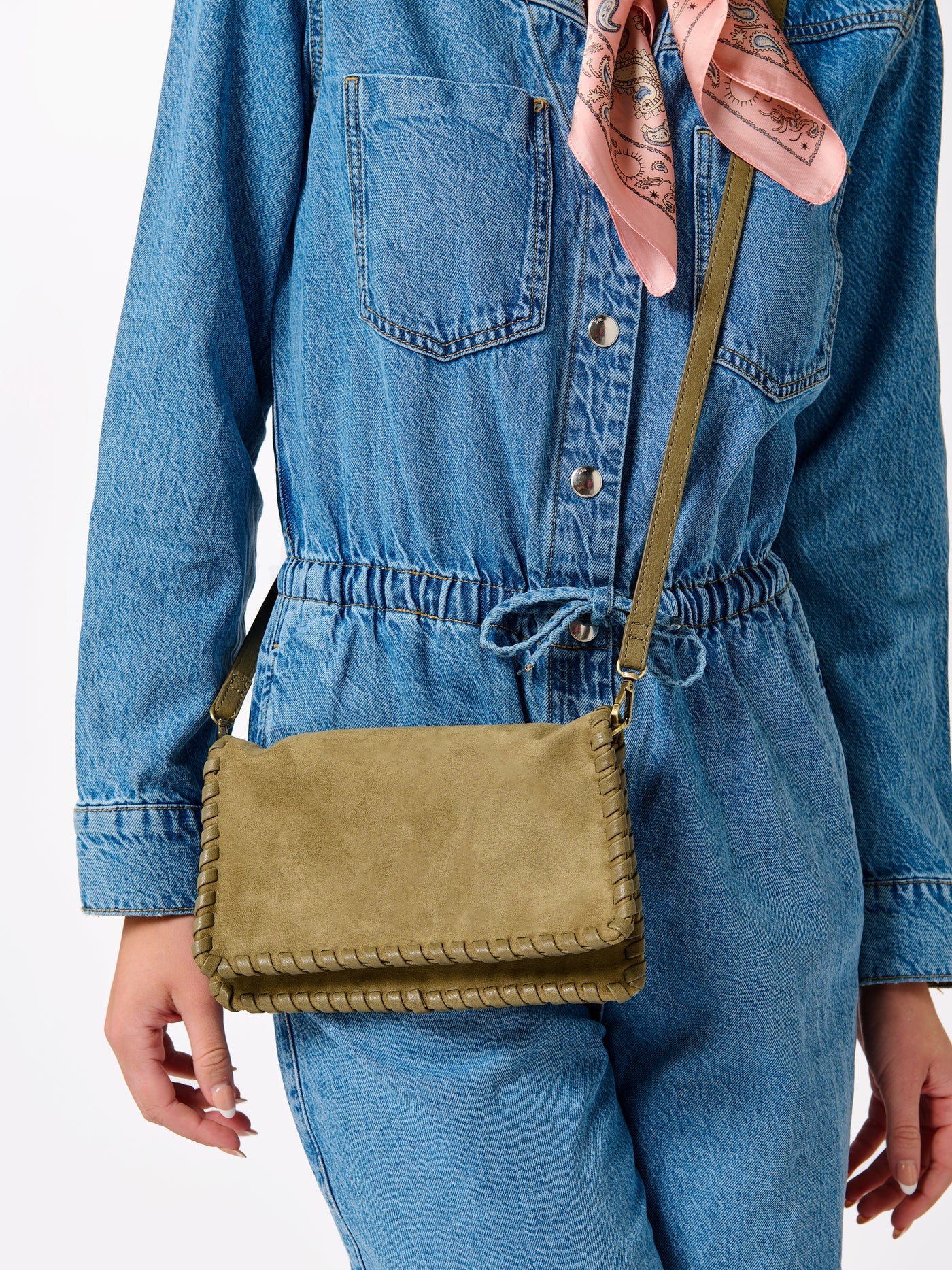 Piper Cross-Body/Clutch in Olive