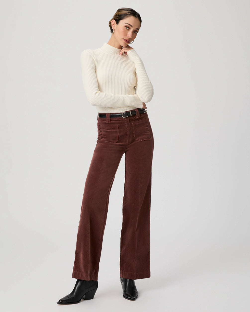 Sasha Wide Leg Pant in Landslide Corduroy