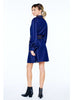 Gelso Whip Stitched Mini Dress in Denim