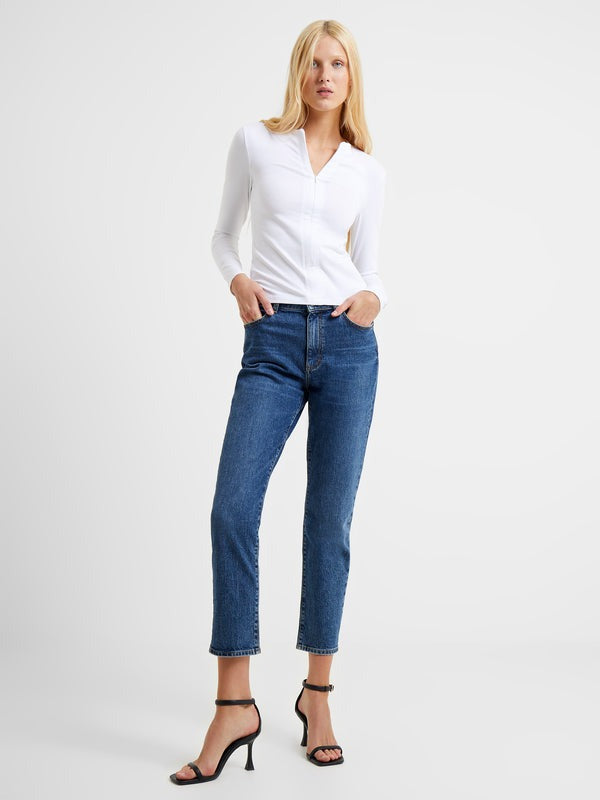 Rallie Top in White