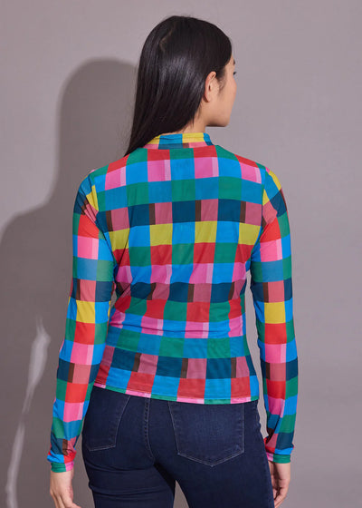 Eliza Top in Holiday Check