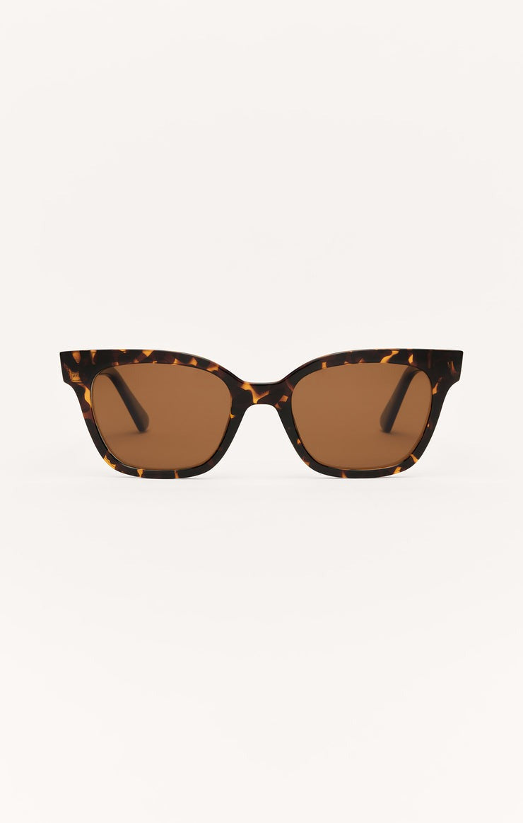 High Tide Sunglasses in Brown Tortoise Brown