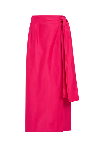 Georgina Wrap Skirt in Cerise