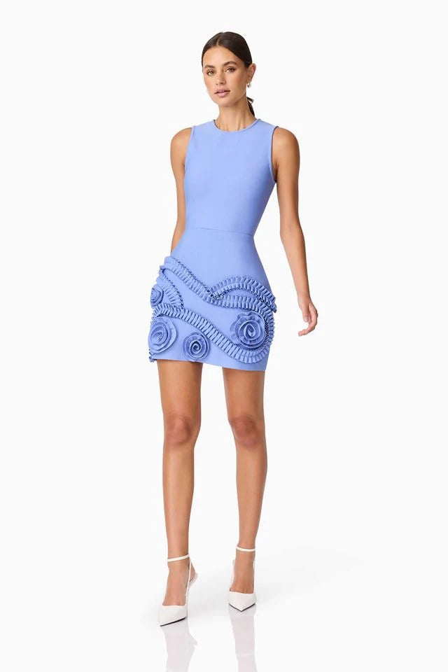 Sonya Mini Dress in Cornflower