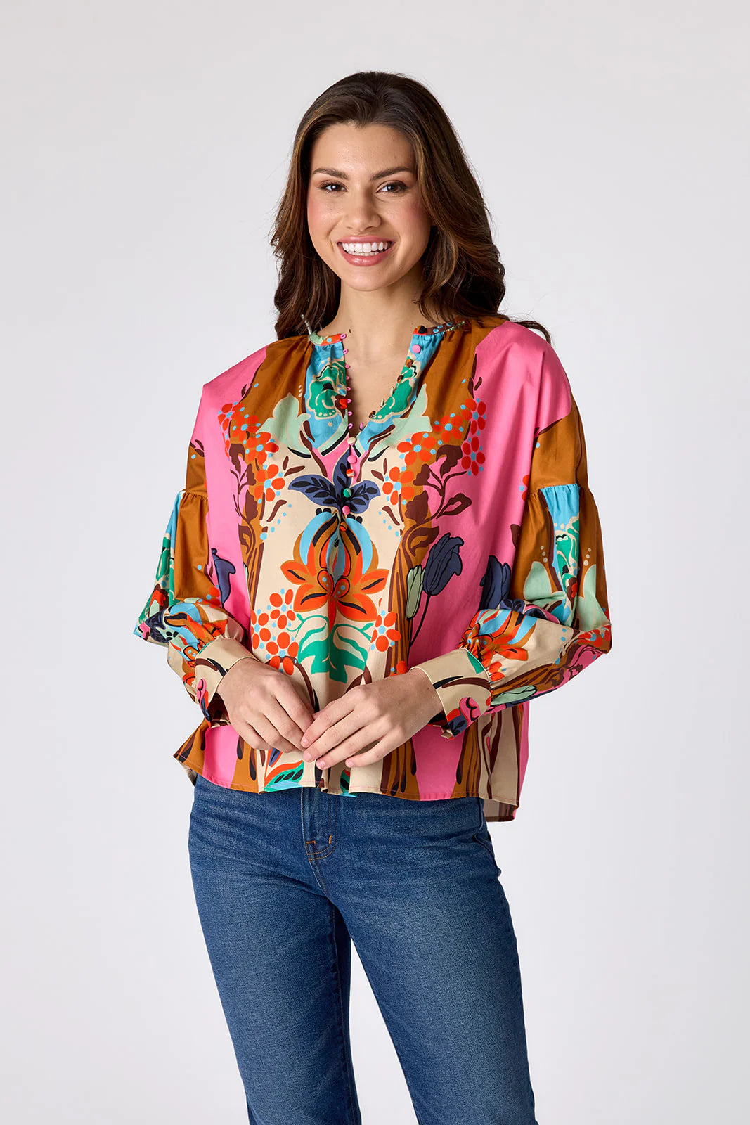 Bryleigh Blouse in Art Nouveau