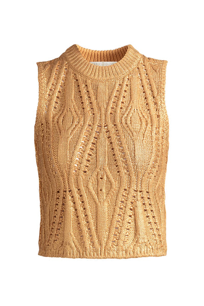 Mcguire Top in Gold