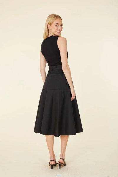 Sleeveless Midi Dress in Black