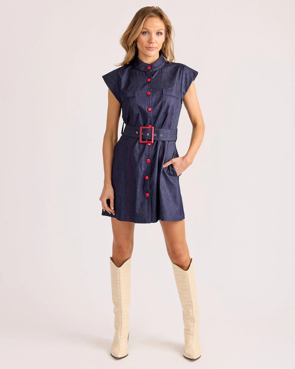 Suzie Dress in Ink Blue