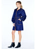 Gelso Whip Stitched Mini Dress in Denim