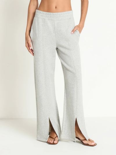 Lincoln Knit Pant in Heather Grey