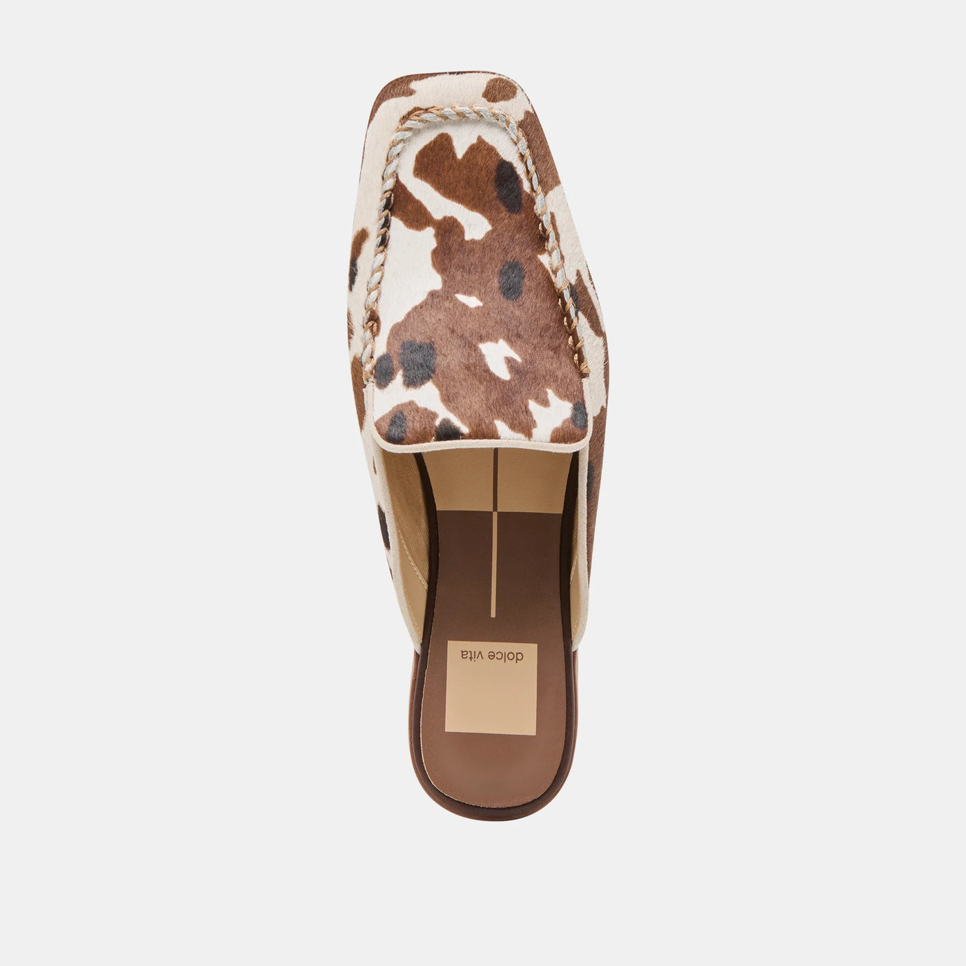 Bradly Flats in Cocoa Taurus Calf Hair