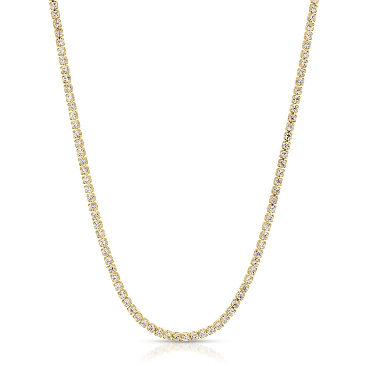 Gracie Tennis Necklace in Gold