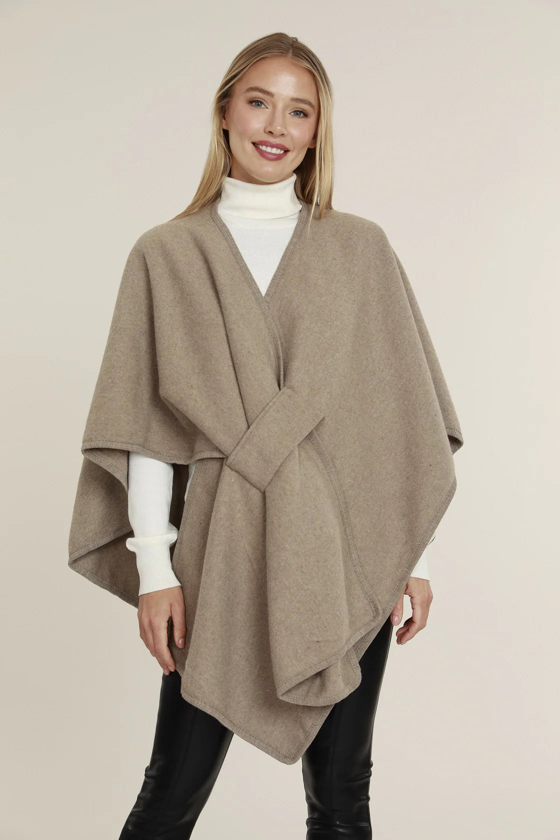 Knit Wrap in Taupe