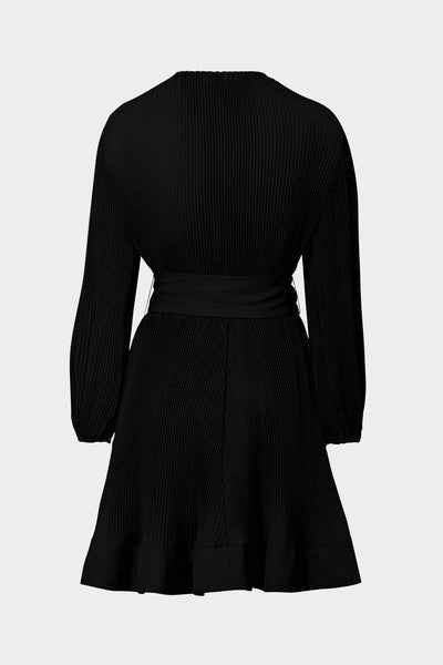 Liv Pleated Dress in Black