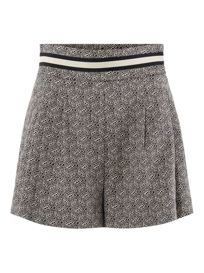 Relaxed Short in Black Tonal Monogram