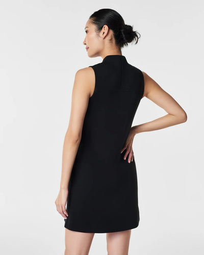 Air Essentials V-Neck Mini Dress in Very Black