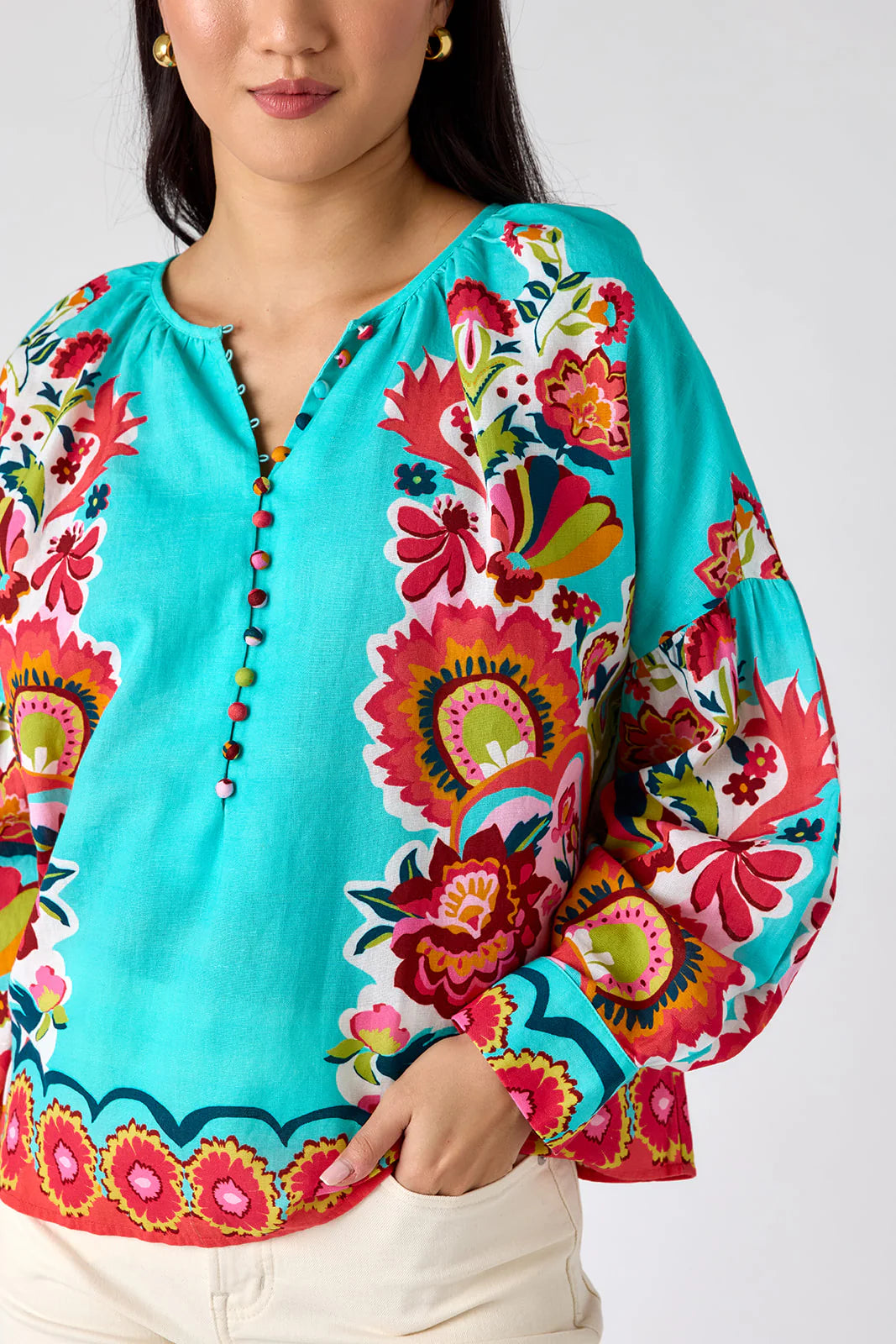 Bryleigh Blouse in Petal Paradise