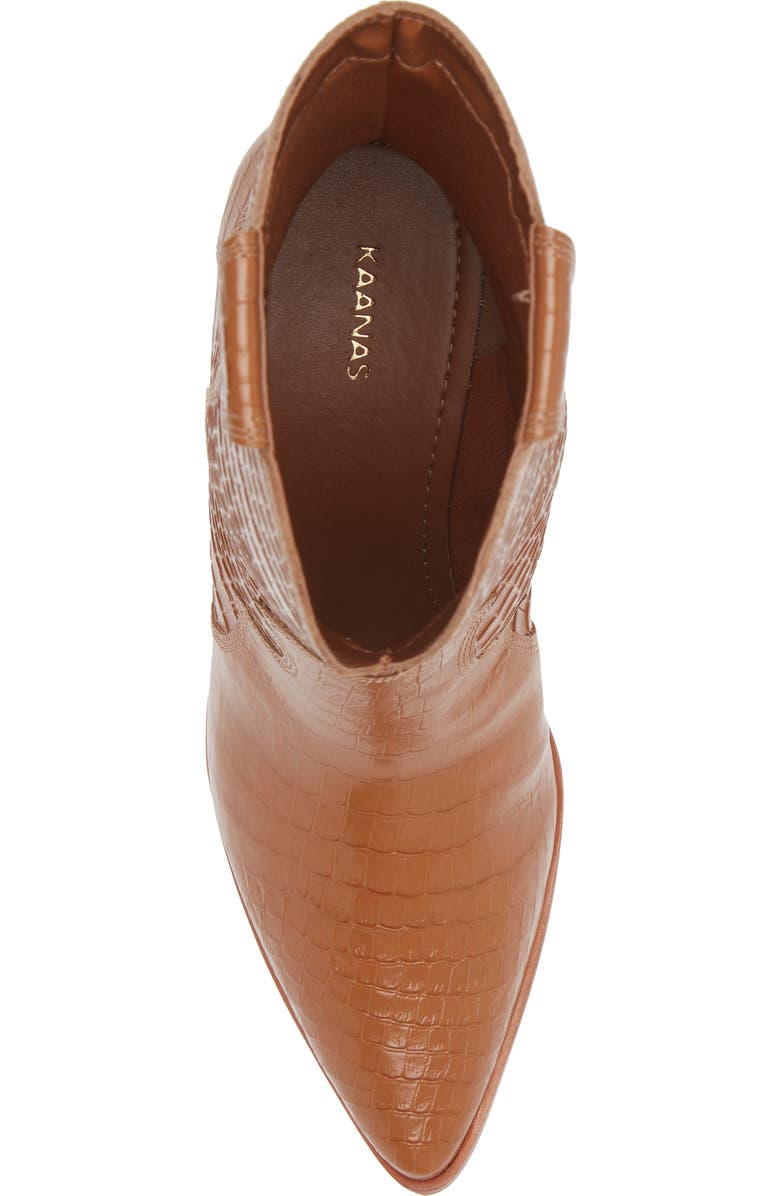 Vera Boots in Tan Croc