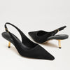 Bianka Gilded Slingback Pump in Black Brahma Hair