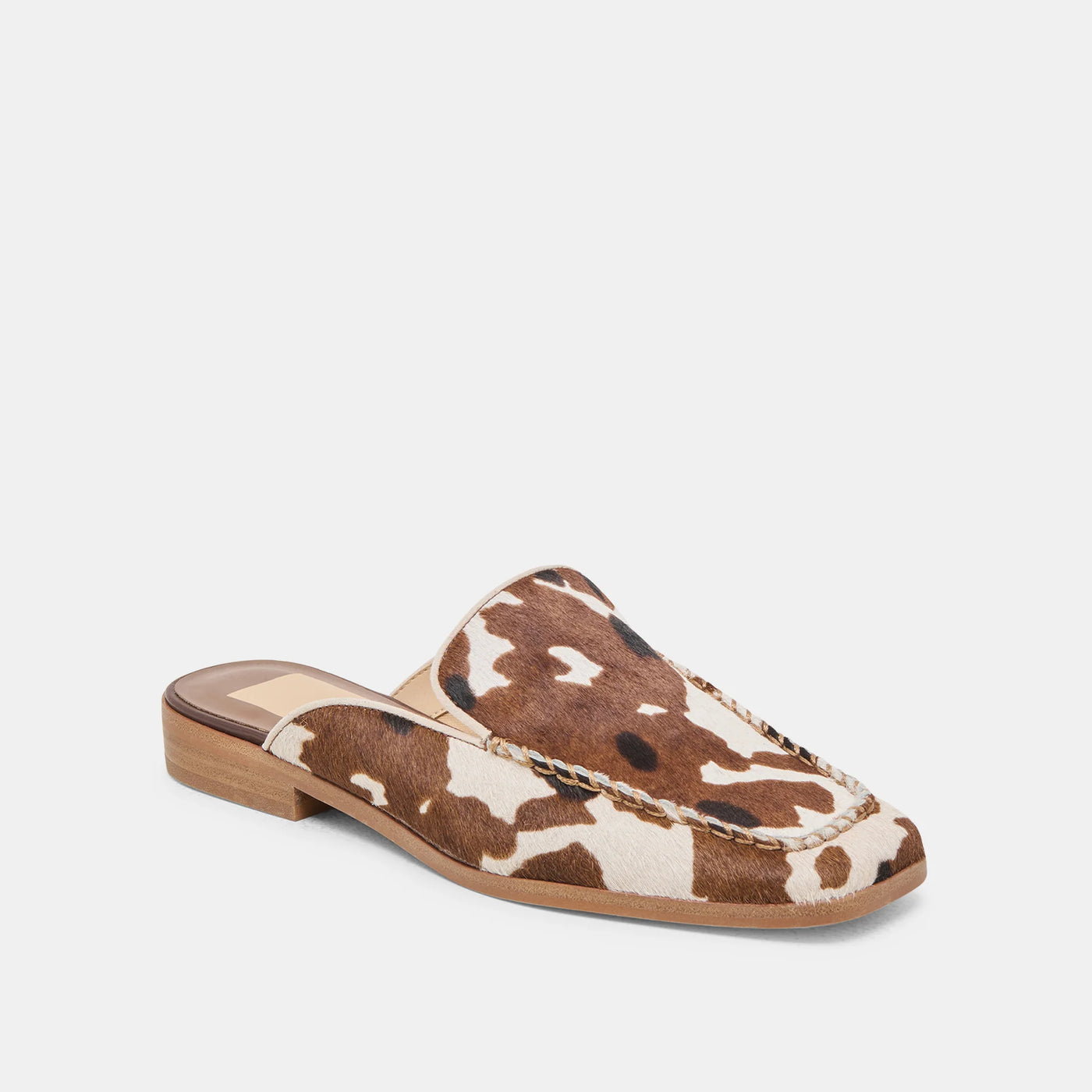Bradly Flats in Cocoa Taurus Calf Hair