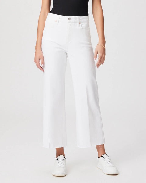 Anessa Wide Leg Jean in Crisp White