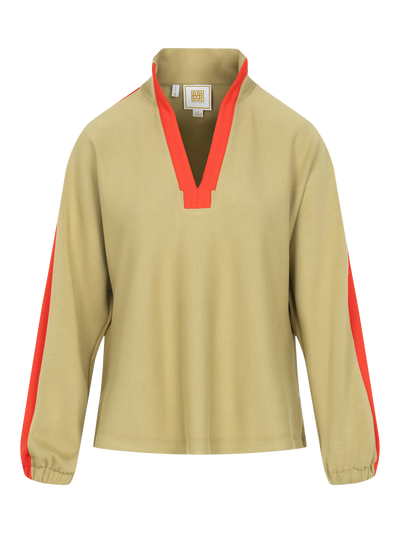 Long-Sleeve Poppy in Cherry Spice