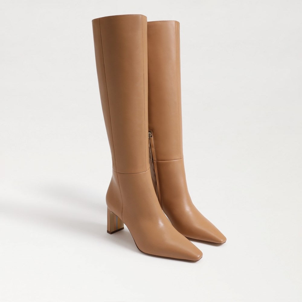 Sylvia Knee High Boot in Luxe Tan Leather