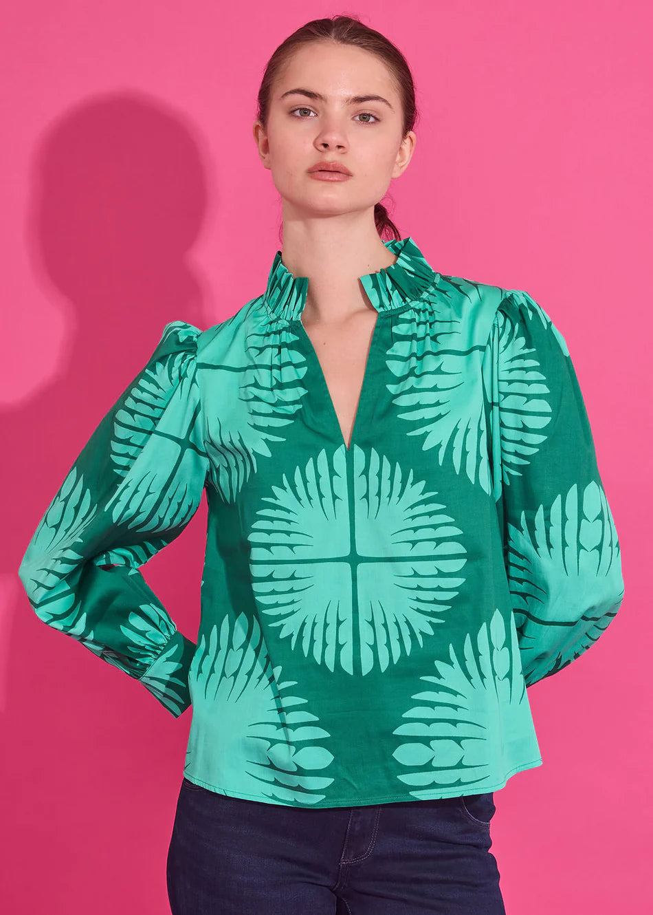 Phoebe Top in Palm Royale