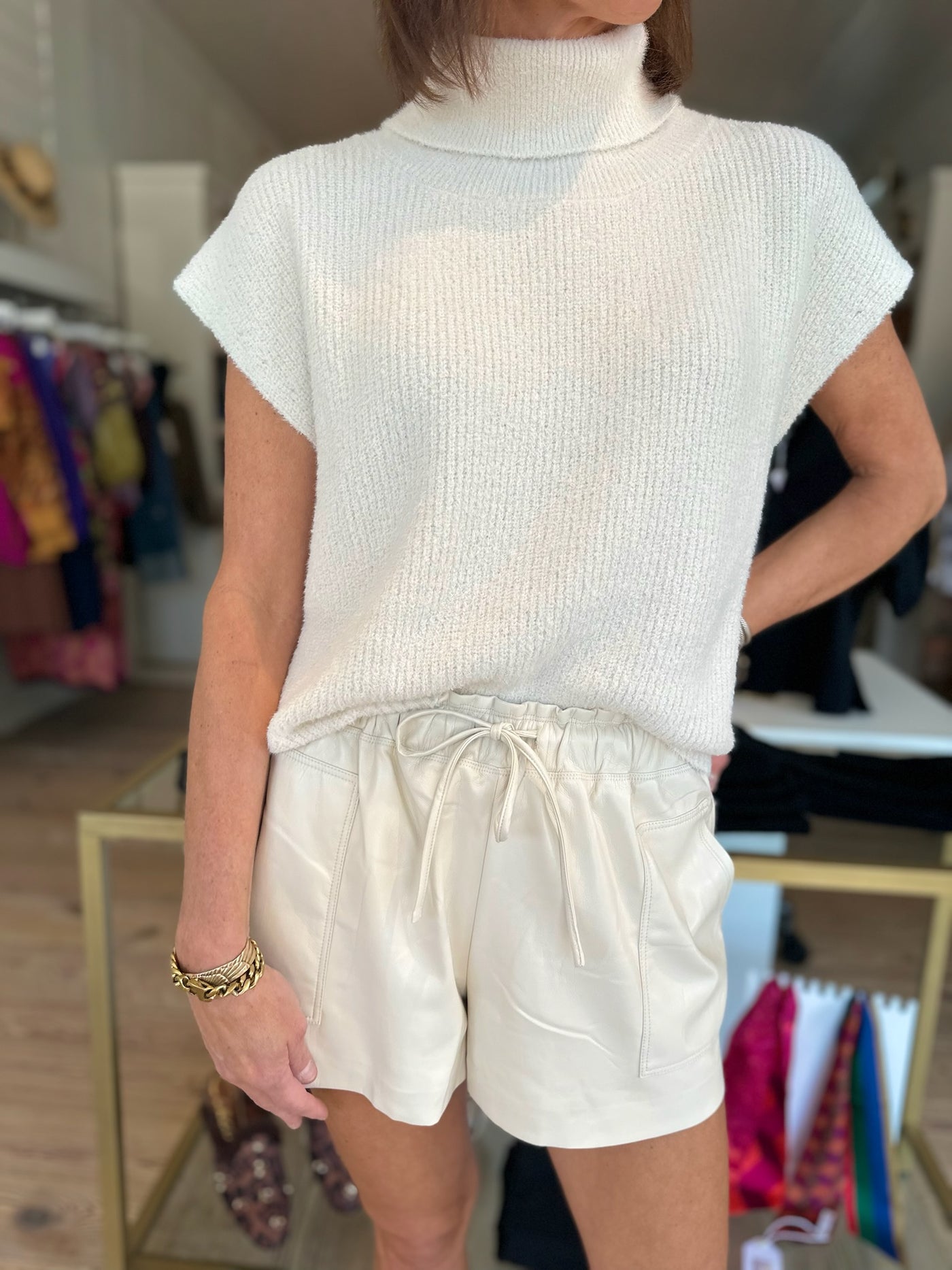 Yumi Short in Cream
