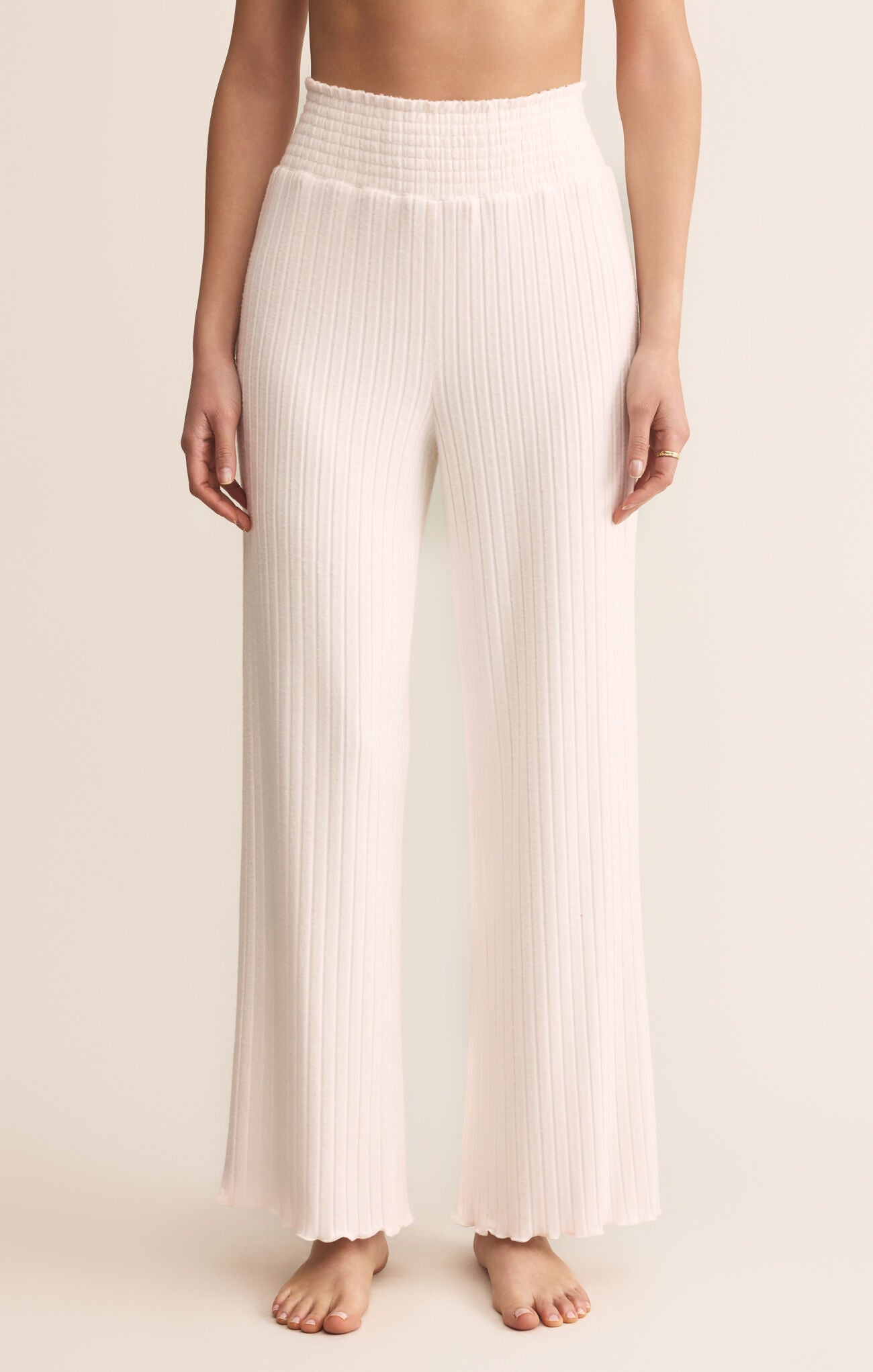 Mara Ribbed Cardigan in Vanilla Ice