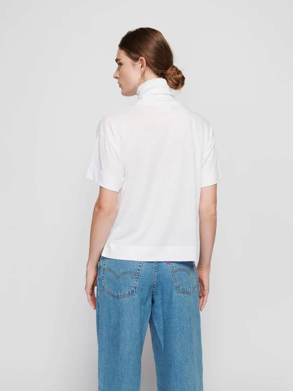 Fable Turtleneck Tee in White