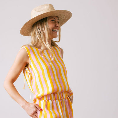 Sunkissed Striped Coco Tank in Multi