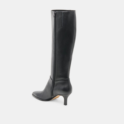 Aldy Boots in Black Leather