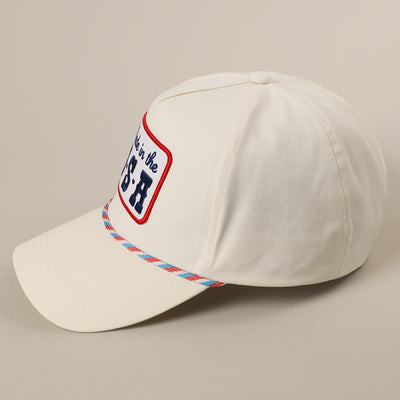 Made In The USA Trucker Hat in Cream