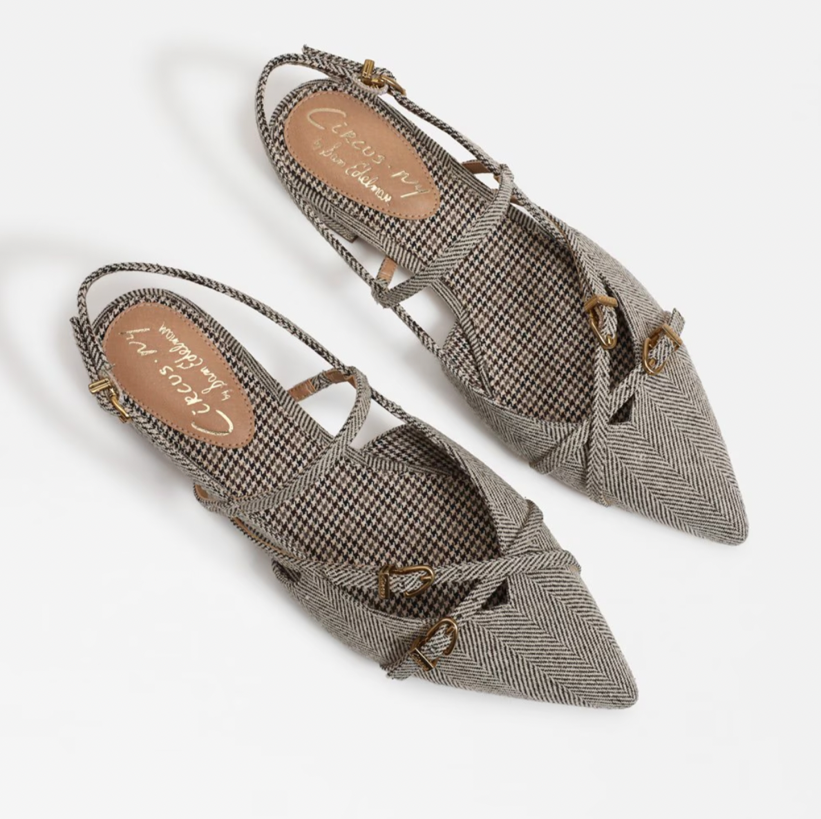 Lindley Slingback Flat in Brown Natural