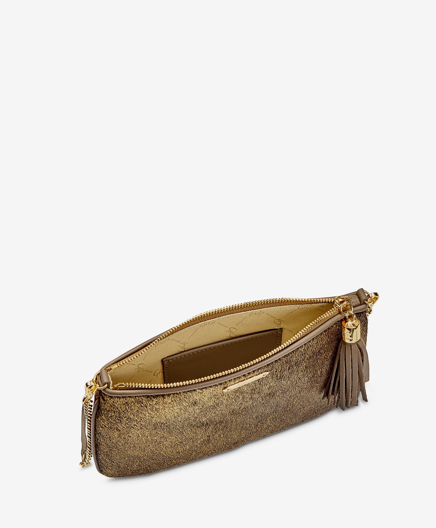 Chelsea Crossbody in Gold Washed Haircalf