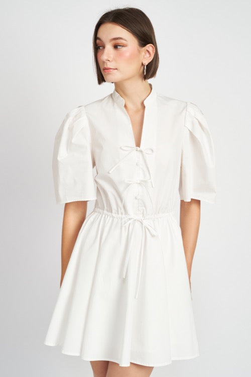 Felice Mini Dress in White