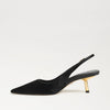 Bianka Gilded Slingback Pump in Black Brahma Hair