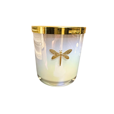 Gia Candle Iridescent White in Driftwood+Sea Salt
