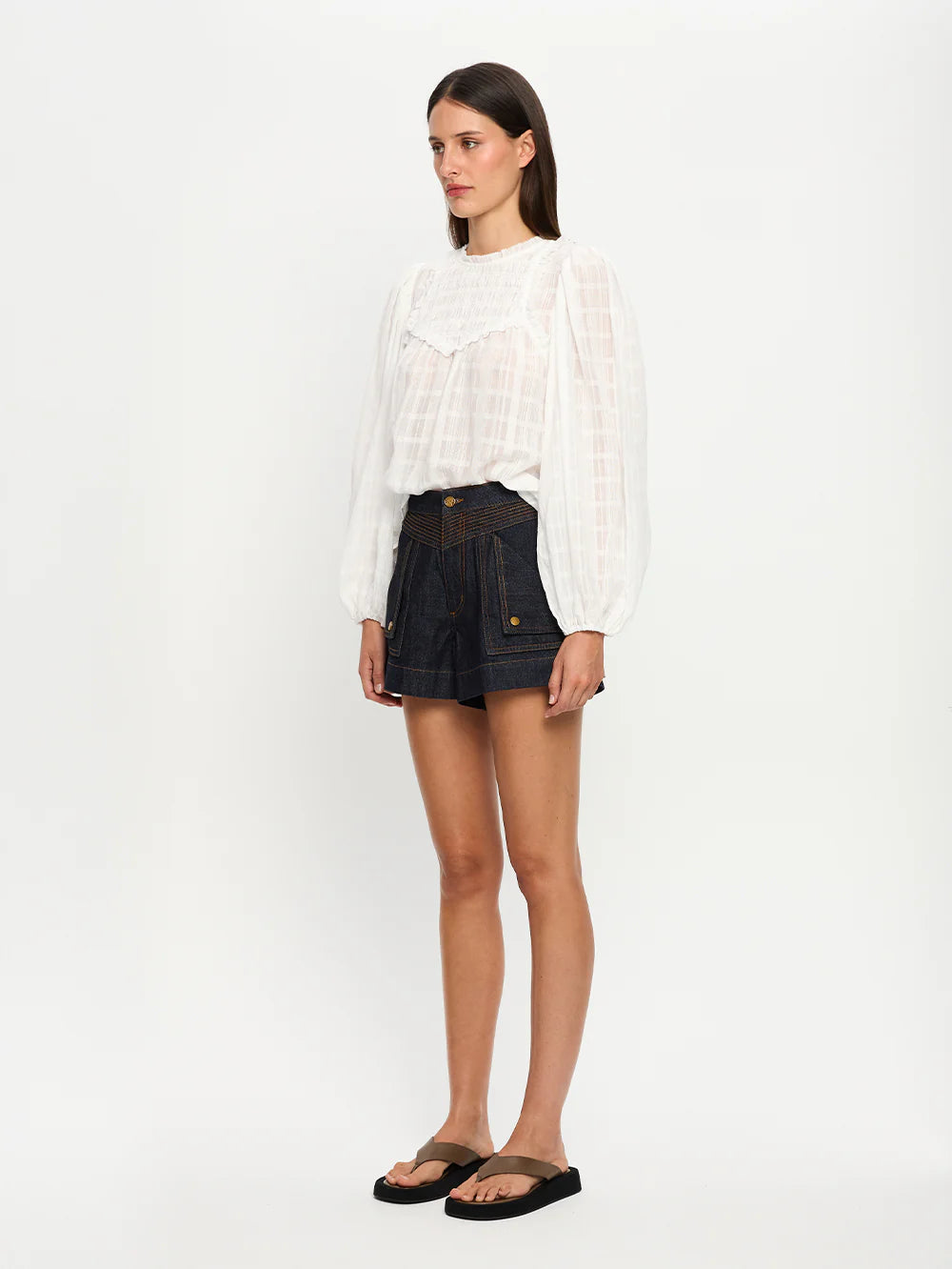 Paige Blouse in Ivory